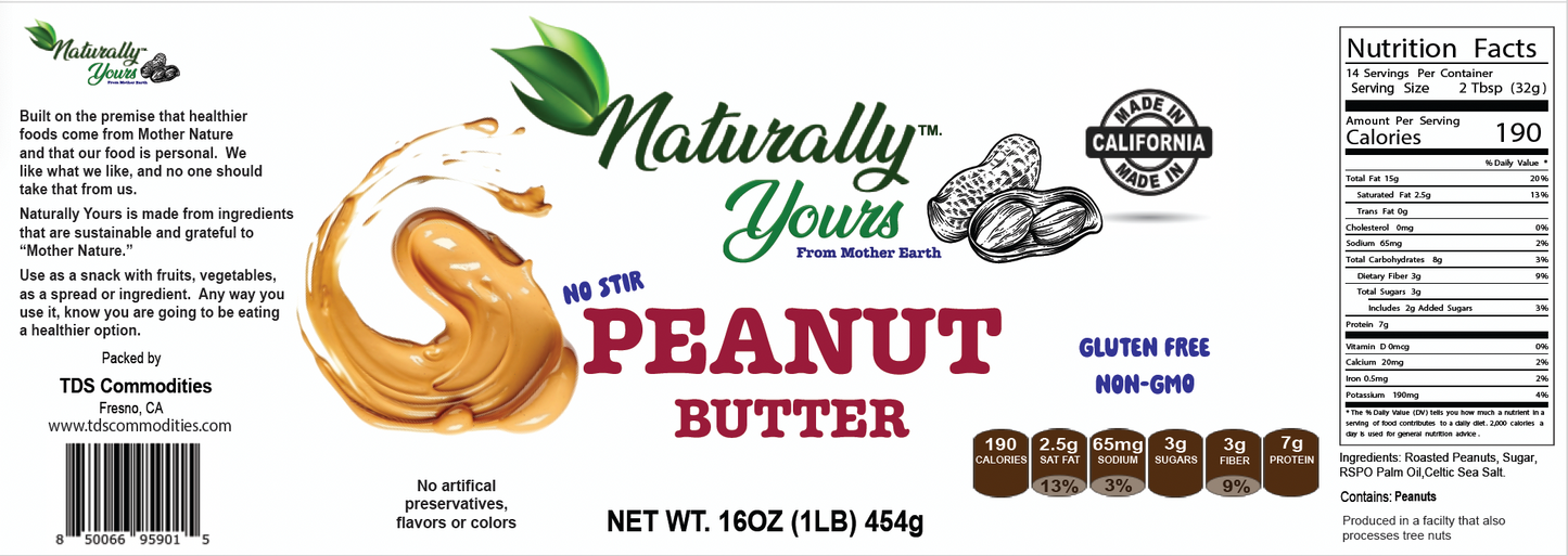 Peanut Butter - 16 oz Jar